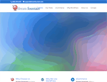 Tablet Screenshot of dreamfountain.com